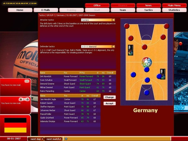 FIBA篮球经理2008截图1