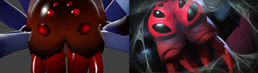 《DOTA2》原稿与成品后英雄头像对比