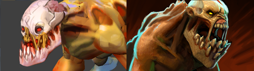 《DOTA2》原稿与成品后英雄头像对比