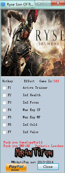 Ryse:����֮���޸���+6