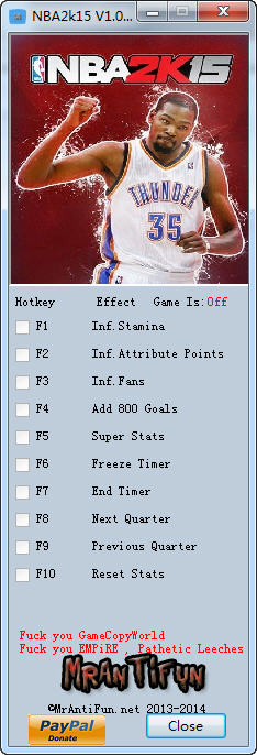 NBA 2K15v1.01�޸���+10