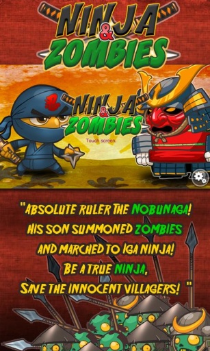 Ninja and Zombies(���ߴ�ս��ʬ)v1.0.3��ͼ0