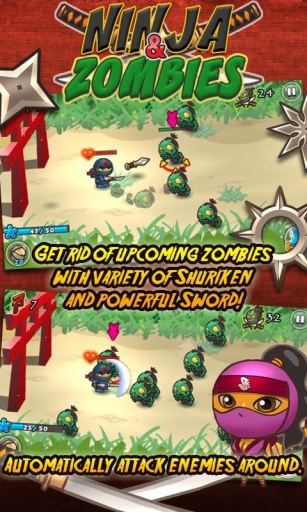 Ninja and Zombies(���ߴ�ս��ʬ)v1.0.3��ͼ1
