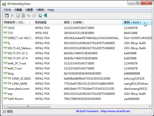 WirelessKeyView��������鿴��