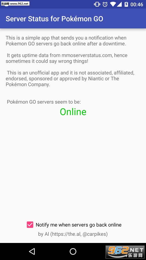 Server Status for Pokemon GOv1.1��ͼ0