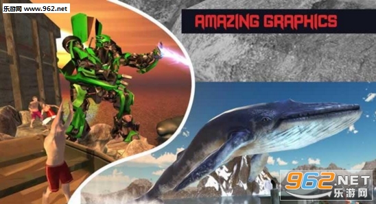 Robot X Vs Blue Whale Attack(�����˴�ս������ް�׿��)v1.0.2��ͼ0