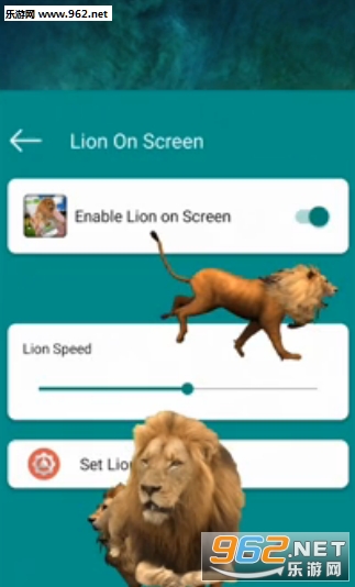 Lion On Screen(�ֻ���Ļ����ʨ��3d����)��ͼ2