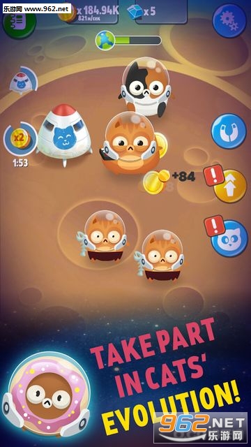 Space cats(太空猫进化无限钻石版)截图1