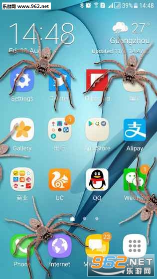 Spider In Screen Prank(��Ļ��֩���������Ϸ)��ͼ0
