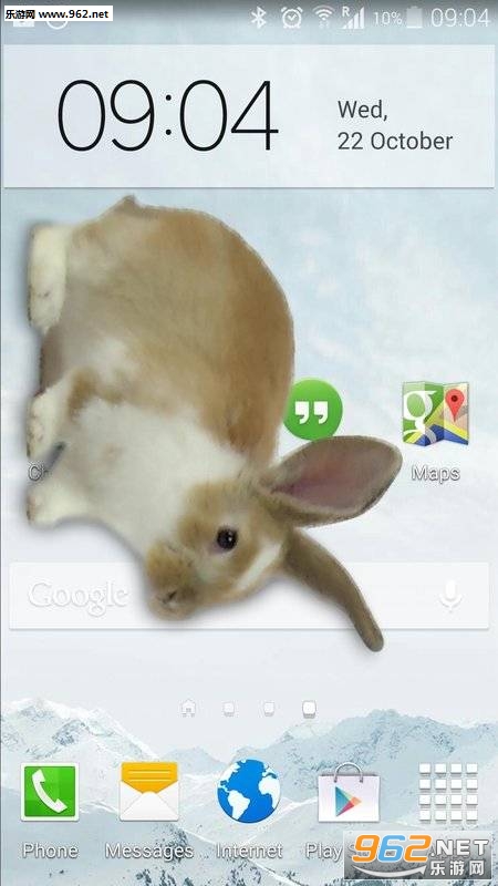 Bunny In Phone Cute joke(�������ֻ��ɰ���Ц����׿��)v1.1��ͼ0