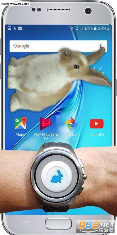 Bunny In Phone Cute joke(�������ֻ��ɰ���Ц����׿��)v1.1��ͼ1