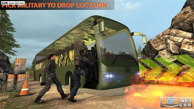 Real Offroad US Military Coach Transporter sim(��ʵ����ԽҰ����ģ������׿��)��ͼ1