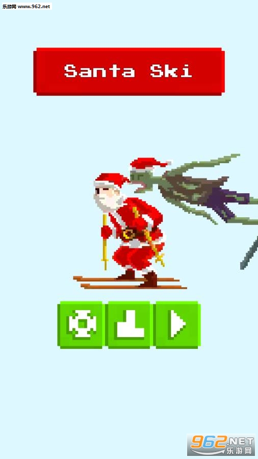 Santa Ski(圣诞老人和僵尸的滑雪大战安卓版)截图1