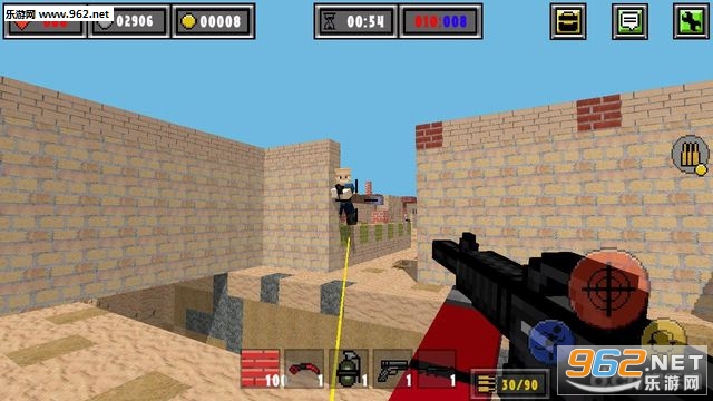 Pixel Combat Strike: combat block(像素枪战战斗方块无限金币版)截图1
