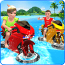 Kids Water Surfing Bike Race(����ˮ��Ħ�г��ֻ���)