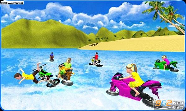 Kids Water Surfing Bike Race(����ˮ��Ħ�г��ֻ���)v1.1��ͼ1