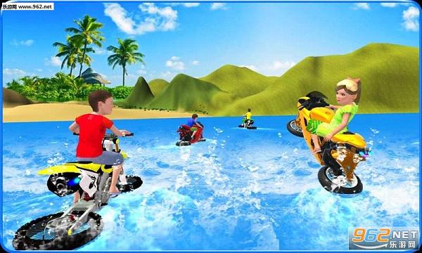 Kids Water Surfing Bike Race(����ˮ��Ħ�г��ֻ���)v1.1��ͼ2
