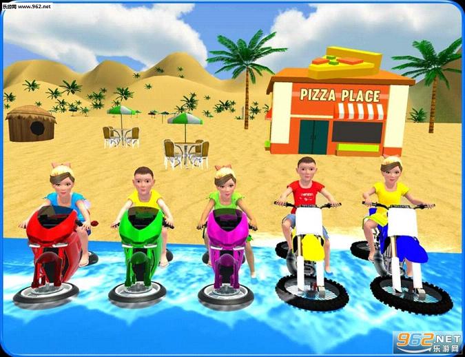 Kids Water Surfing Bike Race(����ˮ��Ħ�г��ֻ���)v1.1��ͼ3