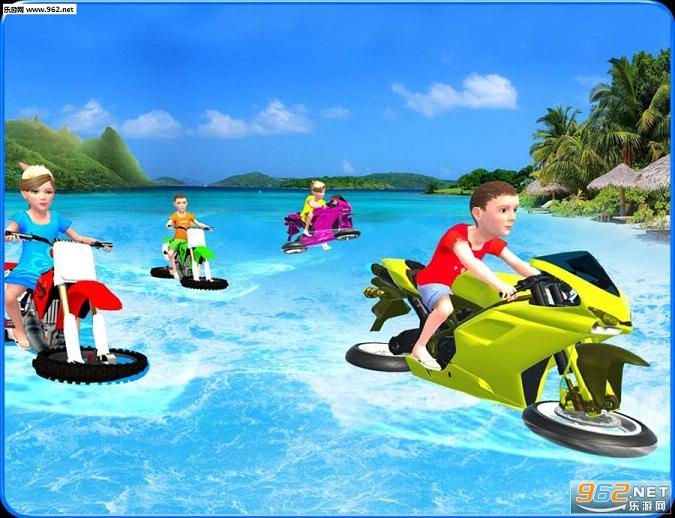 Kids Water Surfing Bike Race(����ˮ��Ħ�г��ֻ���)v1.1��ͼ4