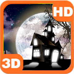 Haunted Cemetery Spooky Moon(�ºڷ��ҹ��̬��ֽapp)
