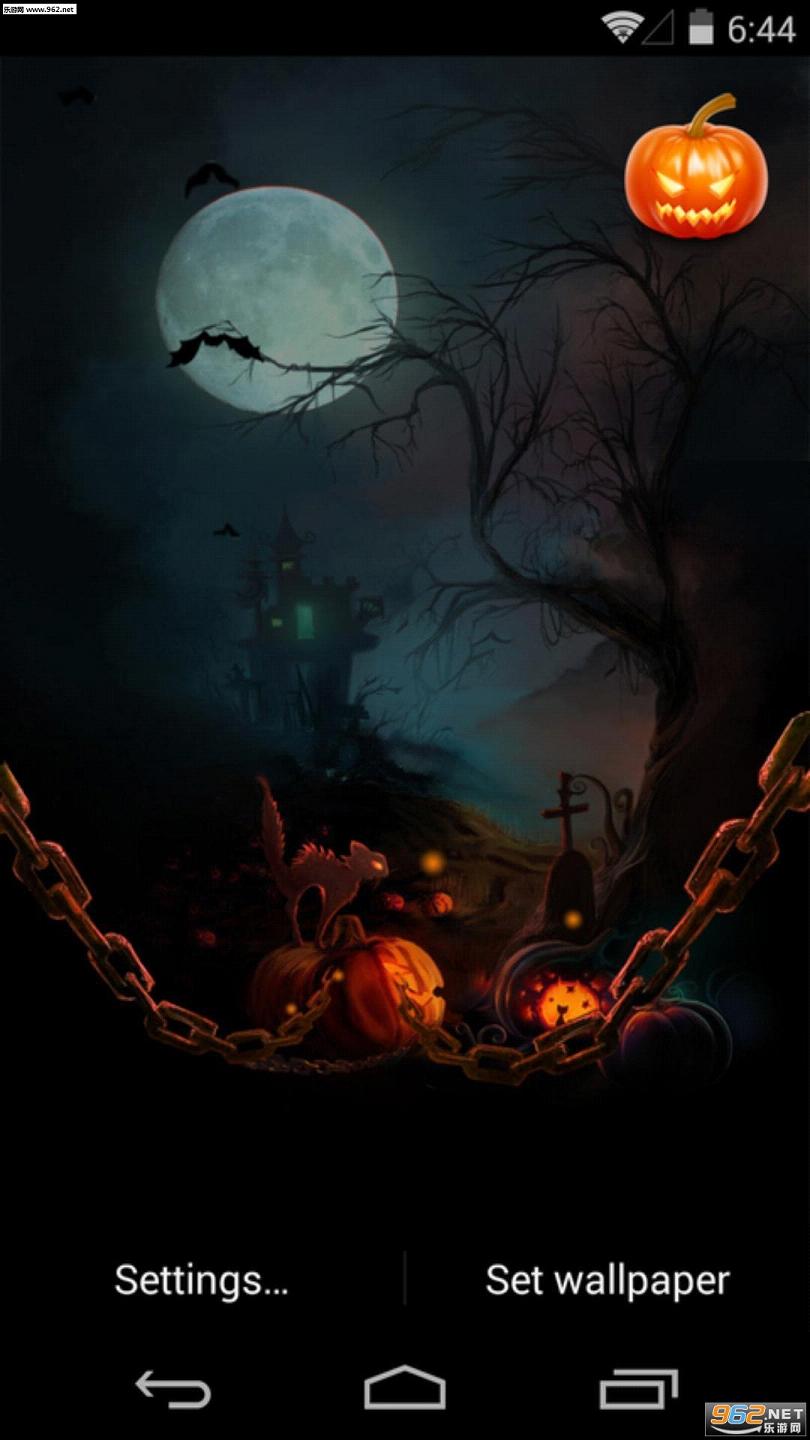 Haunted Cemetery Spooky Moon(�ºڷ��ҹ��̬��ֽapp)v1.7��ͼ1