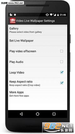 Video Live Wallpaper Settings(video live wellpaper���ĺ�����)���°��ͼ0