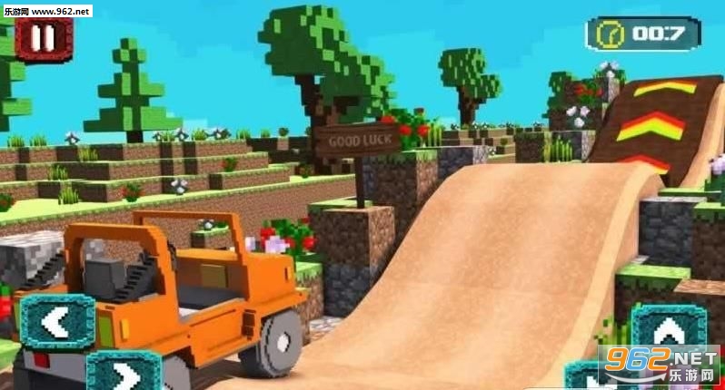 Blocky Car Stunts Impossible Tracks(��״�����ؼ���������׿��)v1.0��ͼ0