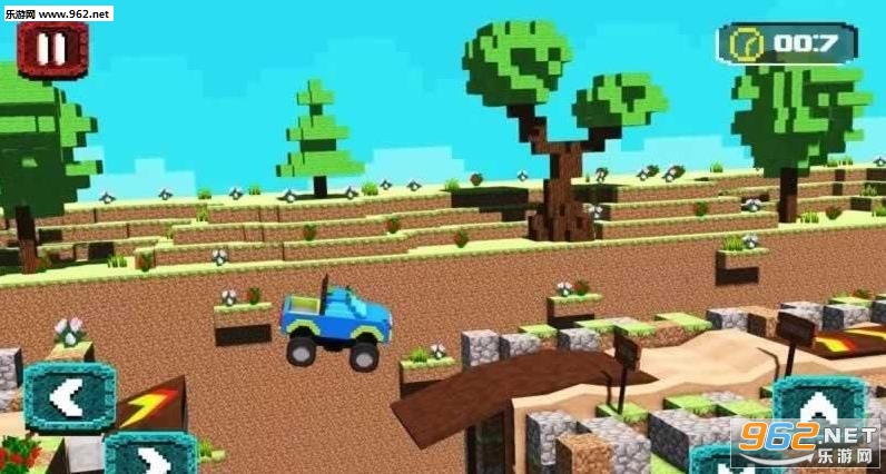Blocky Car Stunts Impossible Tracks(��״�����ؼ���������׿��)v1.0��ͼ1
