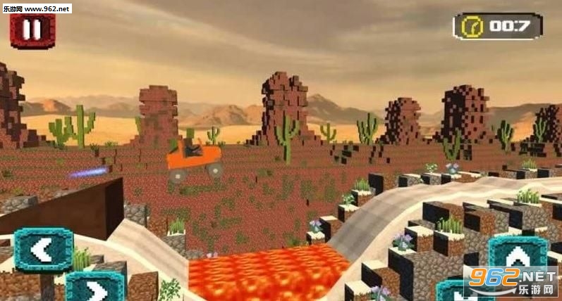 Blocky Car Stunts Impossible Tracks(��״�����ؼ���������׿��)v1.0��ͼ2