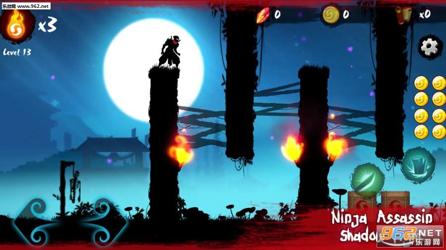 Ninja Assassin: shadow fight(���ߴ̿Ͱ�Ӱ֮ս���İ�)v0.6��ͼ0