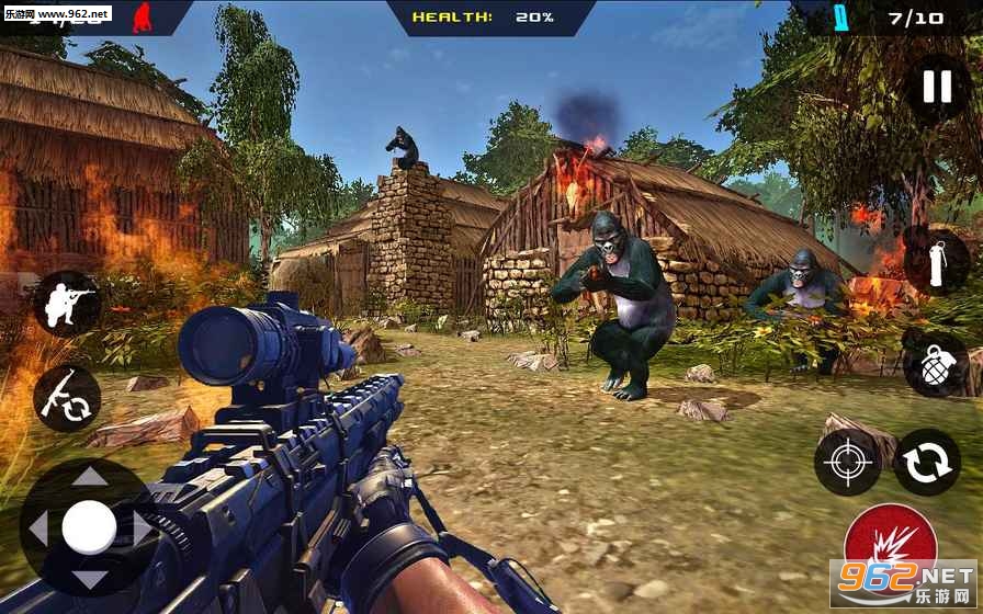 Apes Hunter Jungle Survival(Գ���˴������氲׿��)v1.1.2��ͼ1