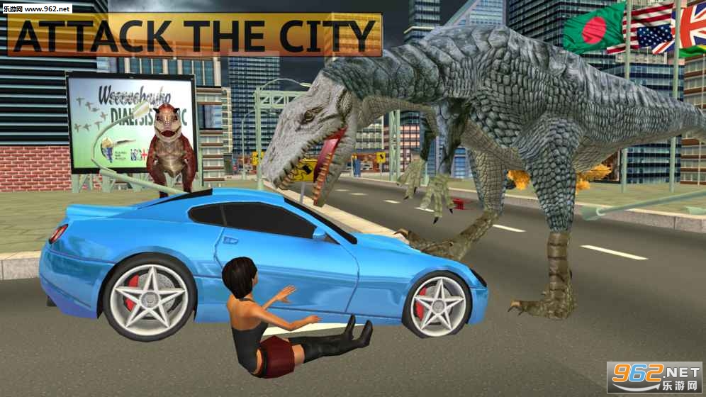 Wild Dinosaur Simulator City Attack(Ұ������ģ�������й�����׿��)��ͼ1