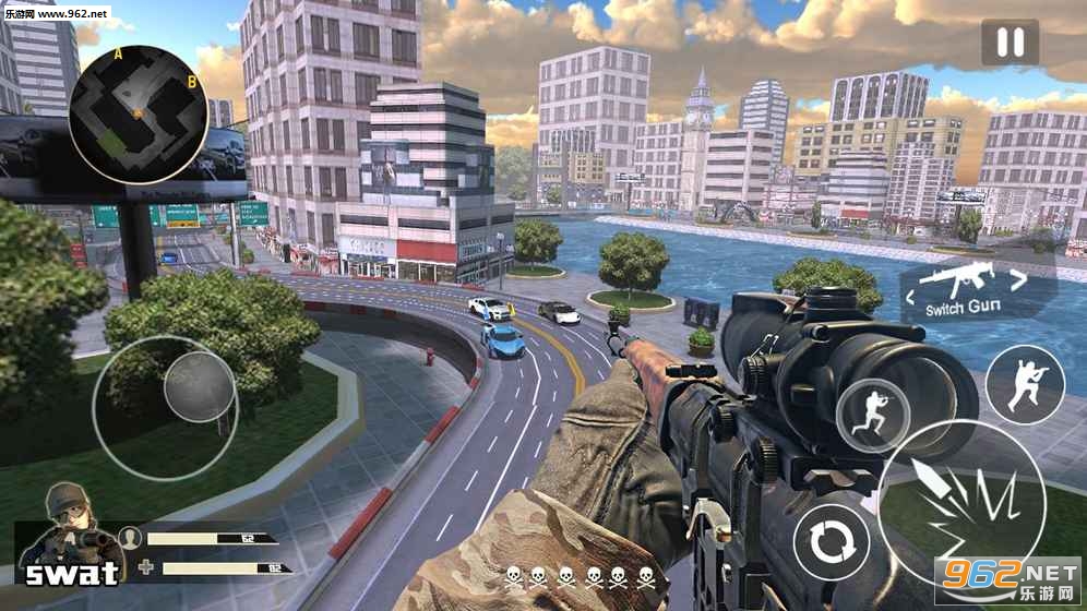 Traffic Sniper Shooter(��ͨ�ѻ��ְ�׿��)v1.0��ͼ1