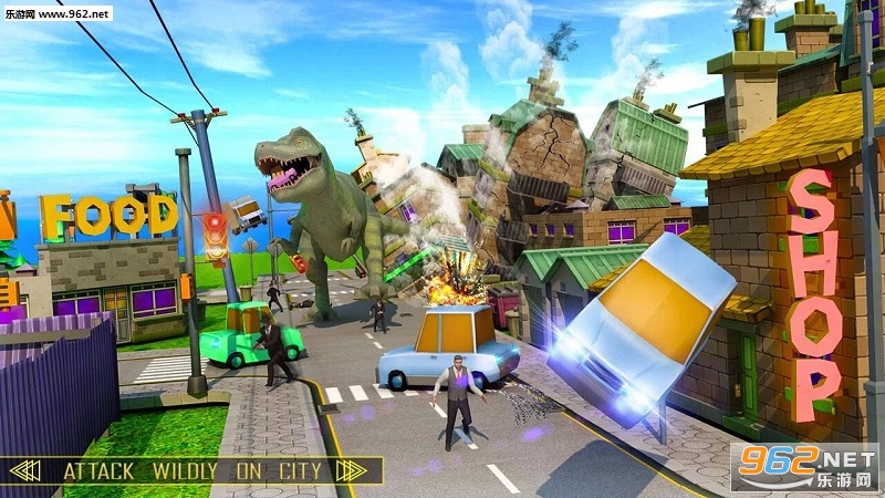 Wild Dinosaur Attack In City(Ұ�������ٷ���)��ͼ0