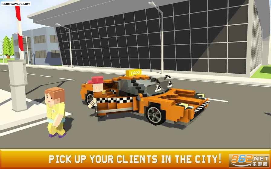 块状出租车司机抢市(Blocky Taxi Driver: City Rush)截图4