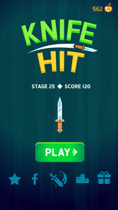 Knife Hit(�ɵ������Ϸ)v1.0.1��ͼ1