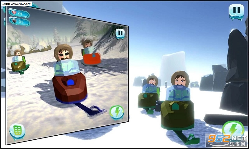 Real Snow Moto Racing - Extreme Rider(极限雪地赛车骑手安卓版)截图3