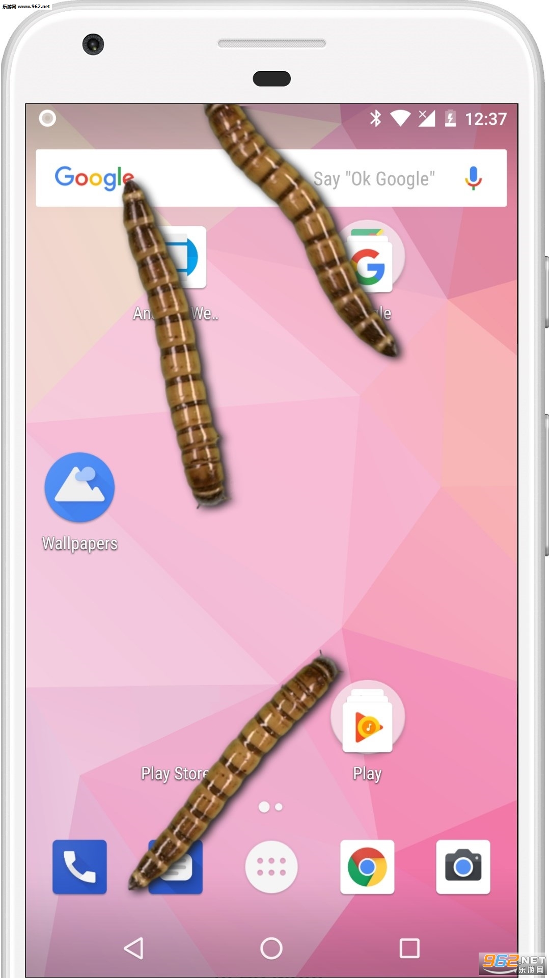 Worm crawls on Phone joke(蠕虫在手机上爬的软件)截图2