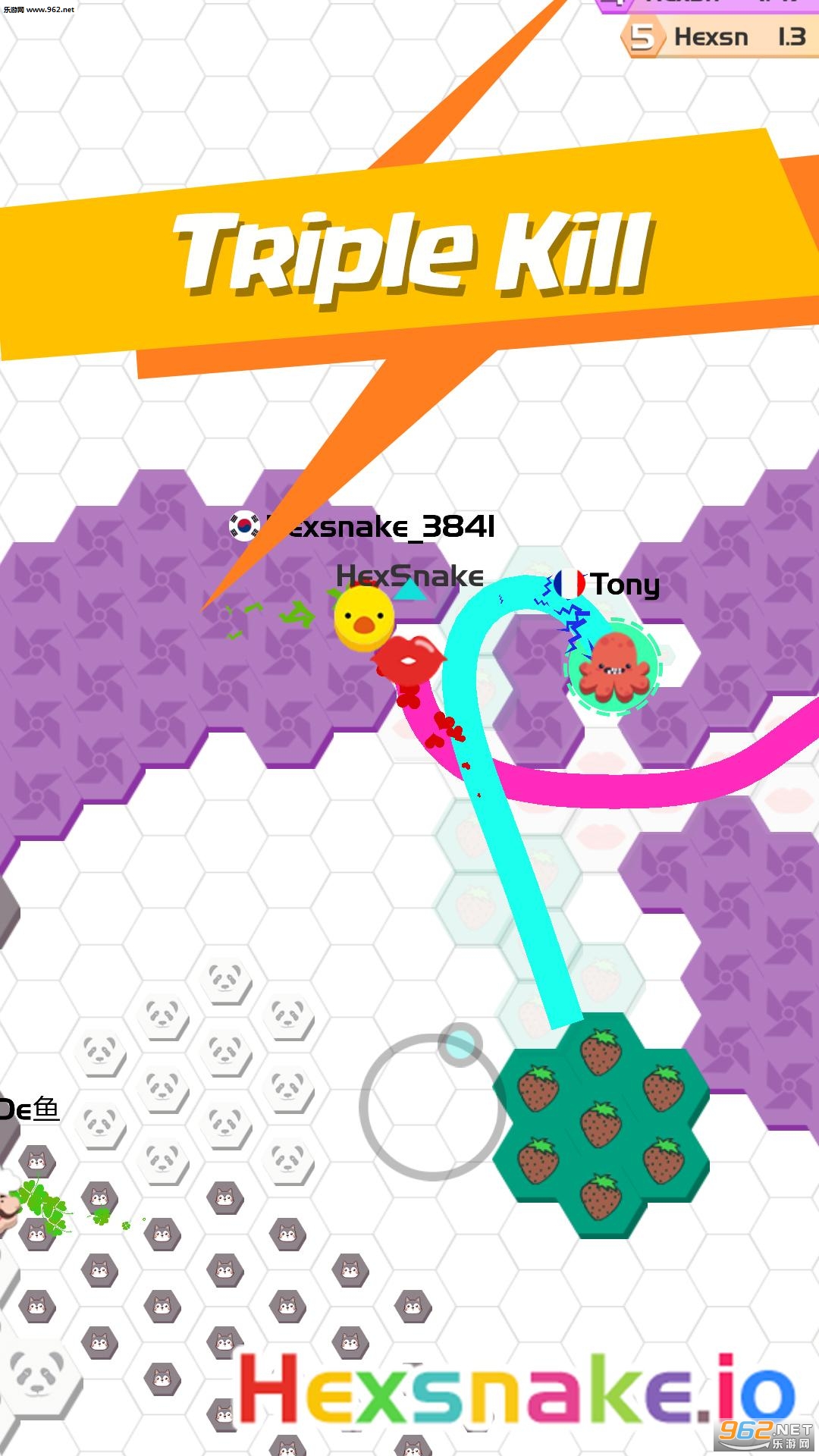 Χ�ش���ս(Hexsnake io��׿��)��ͼ0