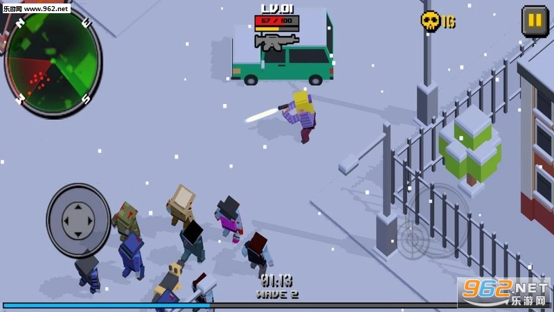 Cube Zombie Hunter(ħ����ʬ�����ֻ���)��ͼ0