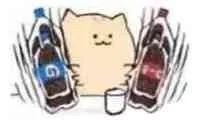 猫咪摇可乐表情包
