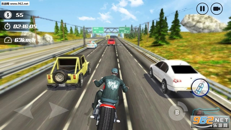 Highway Moto Rider - Traffic Race(公路摩托车手安卓最新)截图3