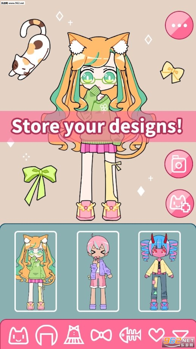 CuteGirlAvatarMaker(Ů��ͷ�������̰�׿��)��ͼ5
