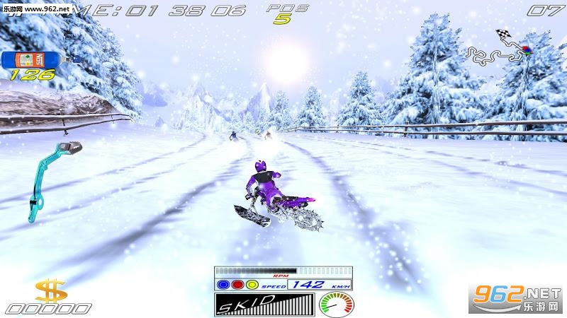 极限滑雪摩托游戏截图0