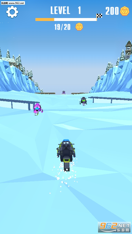 Flippy Snowmobile Race(ѩ��Ħ�б�����׿��)v1.0��ͼ2