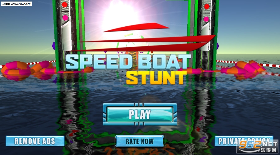 Water Surfer Speed Boat Stunts: Racing Games(冲浪者快艇特技安卓版)截图0