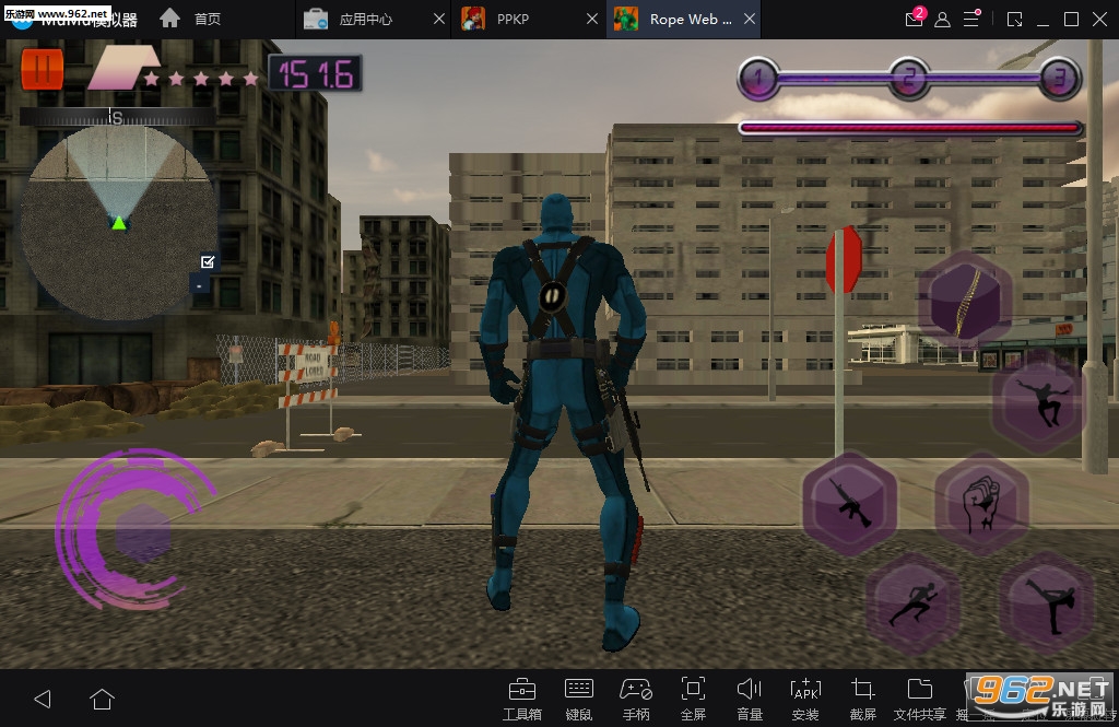 Rope Web Swing Hero : Crime Fort Night Battle(��������ҹս��׿��)��ͼ1