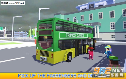 Blocky City Bus Driver SIM(��״���пͳ�˾����׿��)v1.2��ͼ0