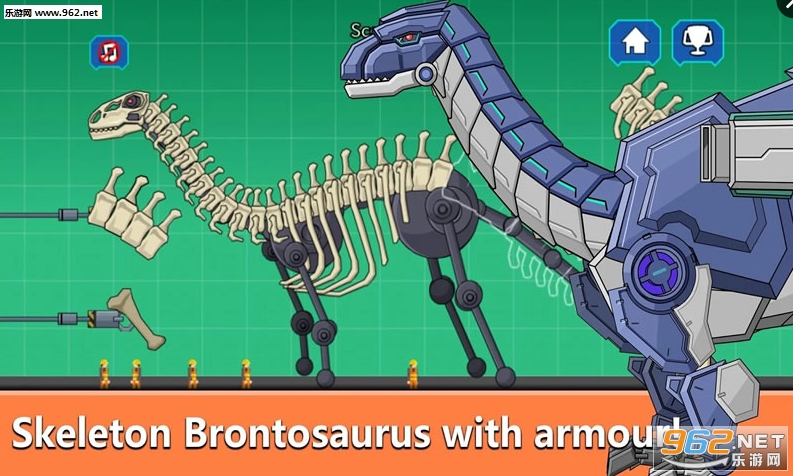 Brontosaurus Dinosaur Fossil Robot Age(雷龙化石机器人手游)截图1
