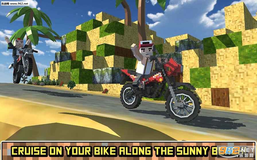 Blocky Moto Bike SIM: Summer Breeze(����Ħ�����г�����΢�簲׿��)v1.2��ͼ0